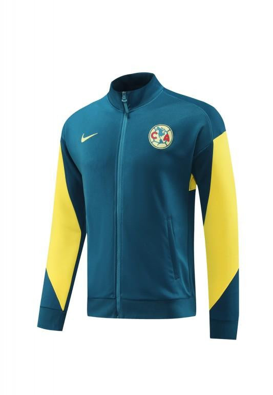24/25 Club America Green/Yellow Full Zipper Jacket +Long Pants