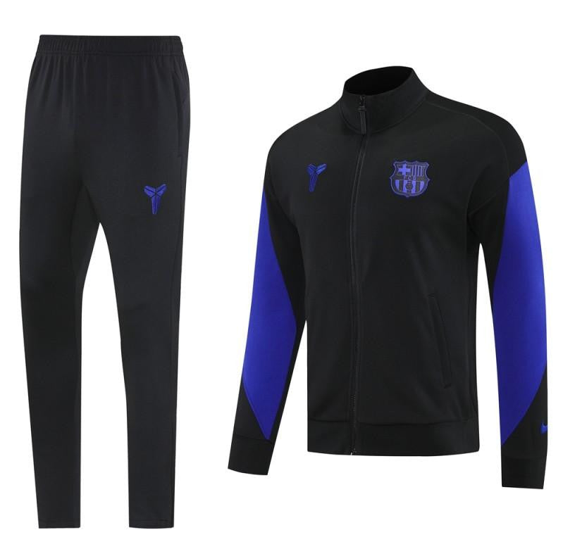 25/26 Barcelona Black/Blue Full Zipper Jacket +Long Pants