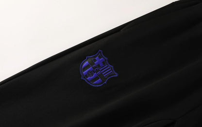 25/26 Barcelona Black/Blue Full Zipper Jacket +Long Pants