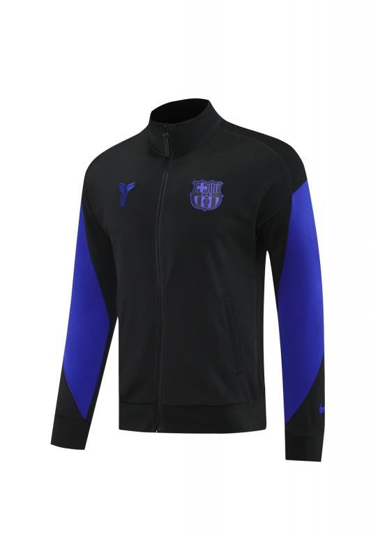 25/26 Barcelona Black/Blue Full Zipper Jacket +Long Pants