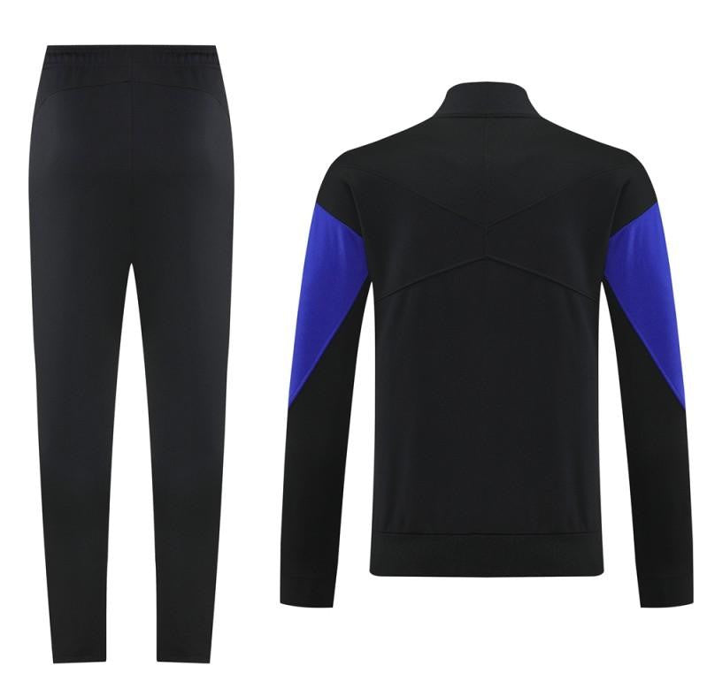 25/26 Barcelona Black/Blue Full Zipper Jacket +Long Pants