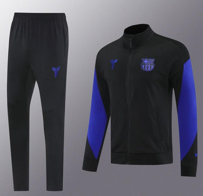 25/26 Barcelona Black/Blue Full Zipper Jacket +Long Pants