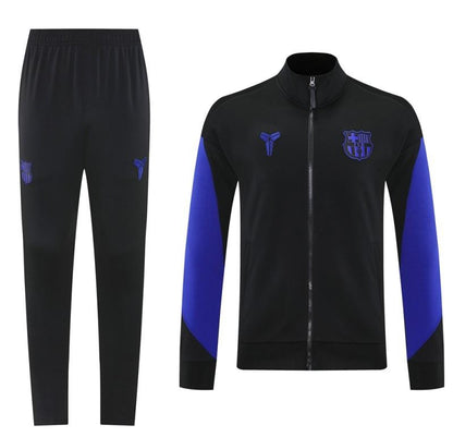 25/26 Barcelona Black/Blue Full Zipper Jacket +Long Pants
