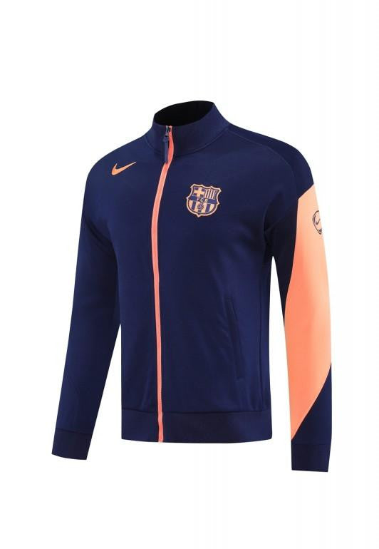 25/26 Barcelona Navy/Orange Full Zipper Jacket +Long Pants
