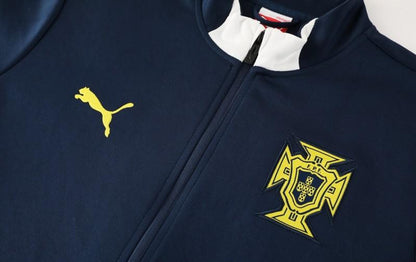 2025 Portugal Navy Full Zipper Jacket +Long Pants