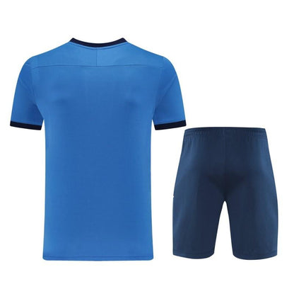 2025 Adidas Blue Short Sleeve Jersey+Shorts