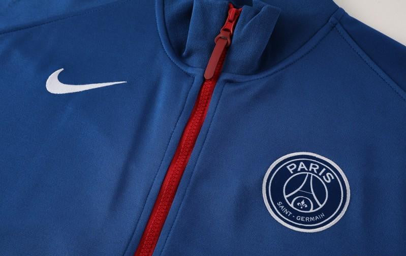 25/26 PSG Blue Full Hoodie Zipper Jacket +Long Pants