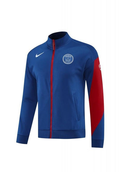 25/26 PSG Blue Full Hoodie Zipper Jacket +Long Pants