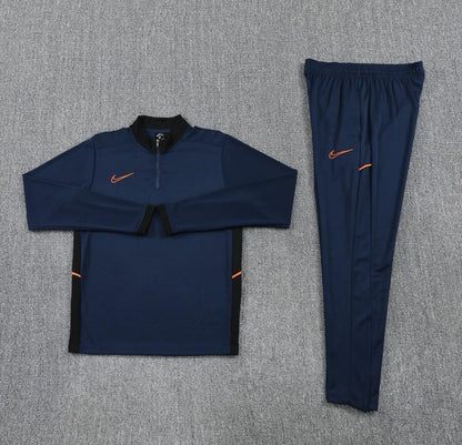 2025 Nike Navy Full Hoodie Zipper Jacket +Long Pants