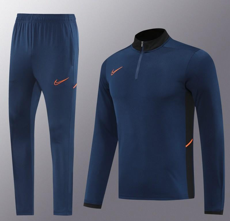 2025 Nike Navy Full Hoodie Zipper Jacket +Long Pants