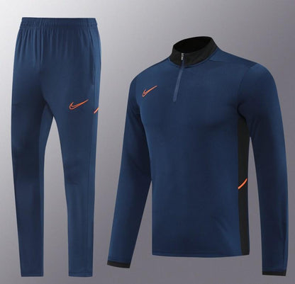2025 Nike Navy Full Hoodie Zipper Jacket +Long Pants