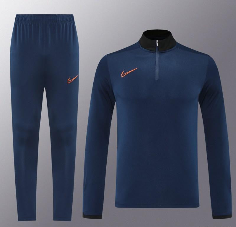 2025 Nike Navy Full Hoodie Zipper Jacket +Long Pants