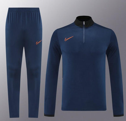 2025 Nike Navy Full Hoodie Zipper Jacket +Long Pants