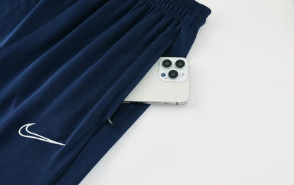 2025 Nike Blue Full Hoodie Zipper Jacket +Long Pants