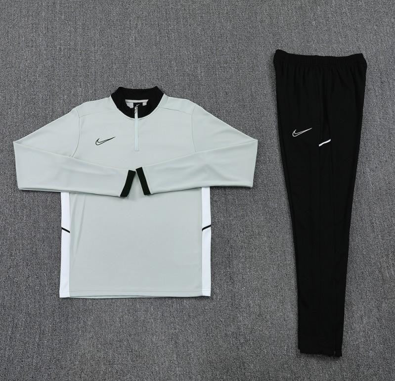 2025 Nike Grey Full Hoodie Zipper Jacket +Long Pants