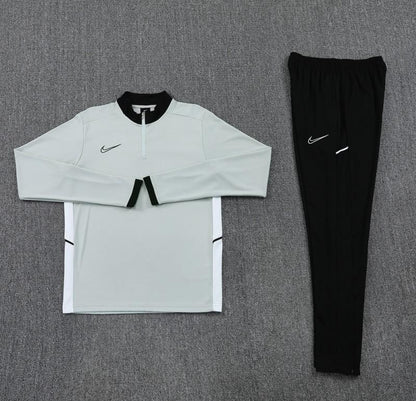 2025 Nike Grey Full Hoodie Zipper Jacket +Long Pants