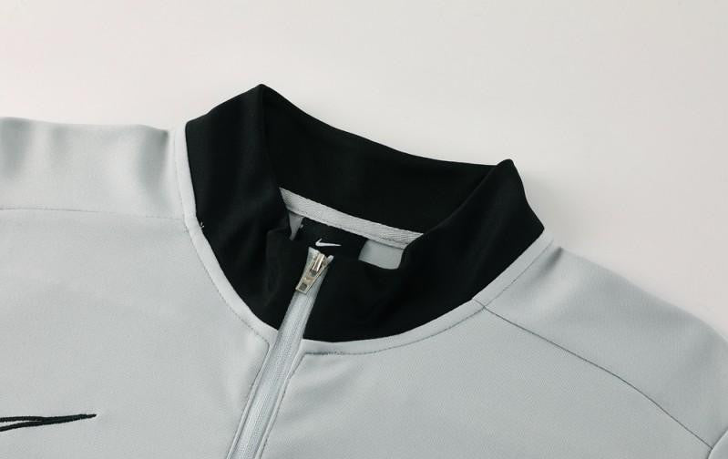 2025 Nike Grey Full Hoodie Zipper Jacket +Long Pants