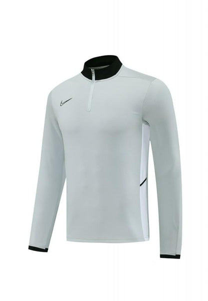 2025 Nike Grey Full Hoodie Zipper Jacket +Long Pants