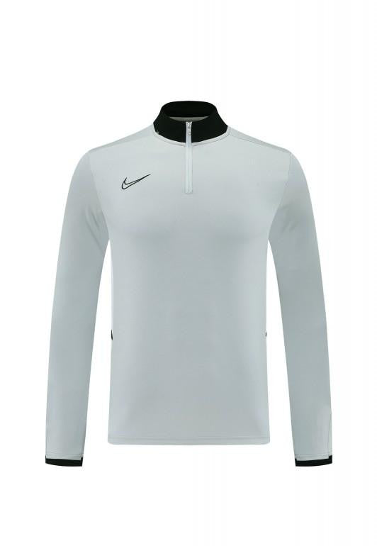 2025 Nike Grey Full Hoodie Zipper Jacket +Long Pants