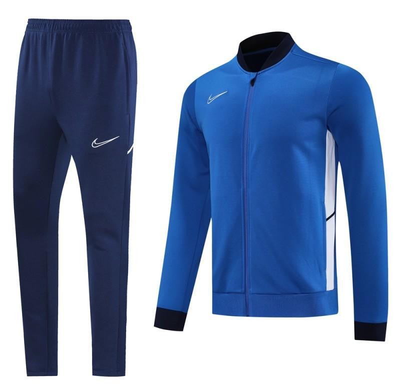 2025 Nike Blue Full Hoodie Zipper Jacket +Long Pants
