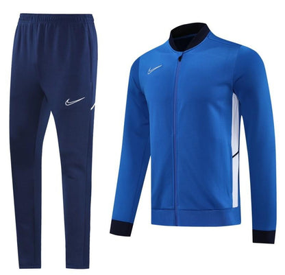 2025 Nike Blue Full Hoodie Zipper Jacket +Long Pants