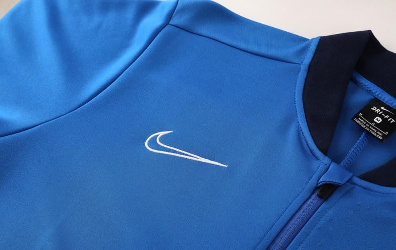 2025 Nike Blue Full Hoodie Zipper Jacket +Long Pants