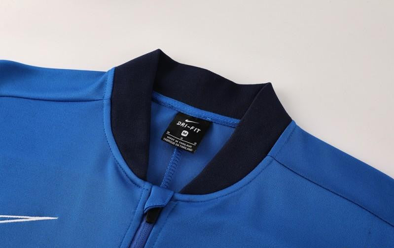 2025 Nike Blue Full Hoodie Zipper Jacket +Long Pants