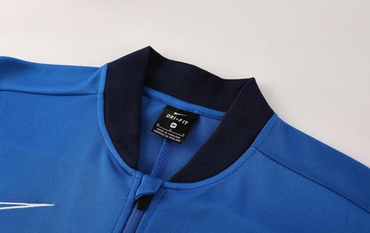 2025 Nike Blue Full Hoodie Zipper Jacket +Long Pants