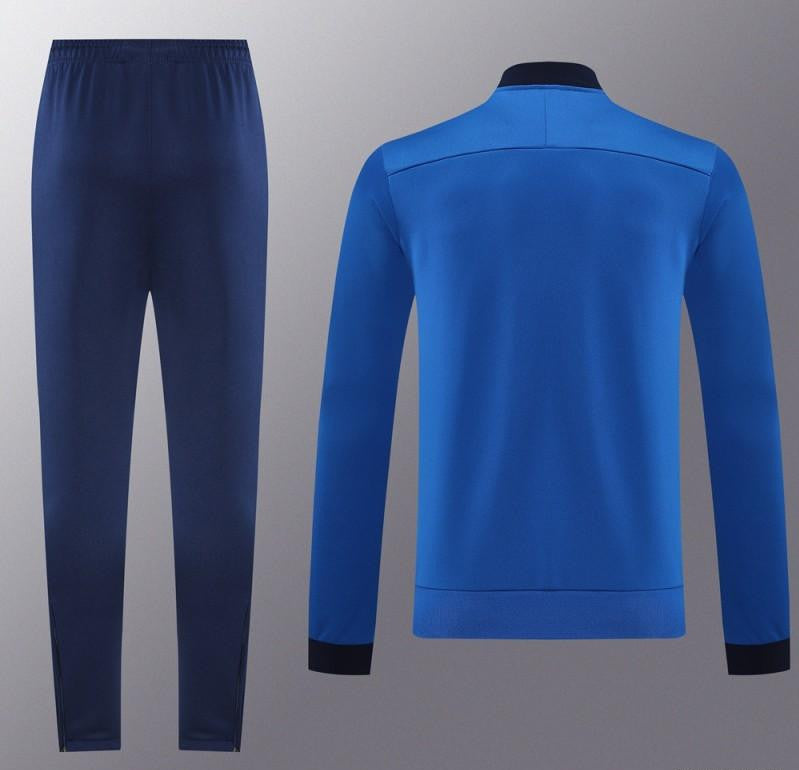 2025 Nike Blue Full Hoodie Zipper Jacket +Long Pants