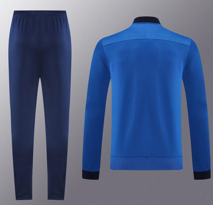 2025 Nike Blue Full Hoodie Zipper Jacket +Long Pants