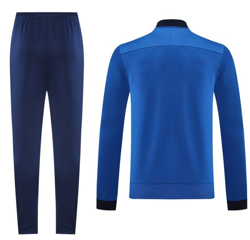 2025 Nike Blue Full Hoodie Zipper Jacket +Long Pants
