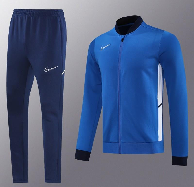 2025 Nike Blue Full Hoodie Zipper Jacket +Long Pants