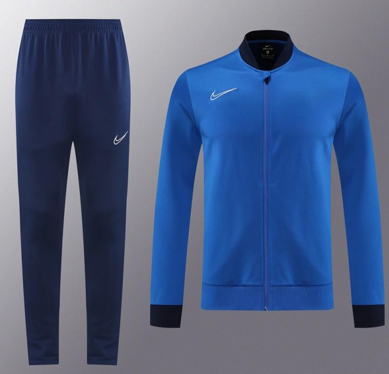 2025 Nike Blue Full Hoodie Zipper Jacket +Long Pants
