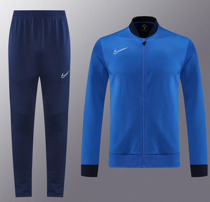 2025 Nike Blue Full Hoodie Zipper Jacket +Long Pants