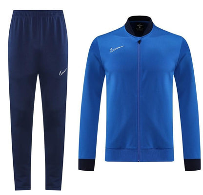 2025 Nike Blue Full Hoodie Zipper Jacket +Long Pants