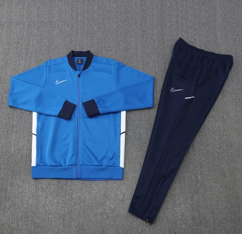 2025 Nike Blue Full Hoodie Zipper Jacket +Long Pants