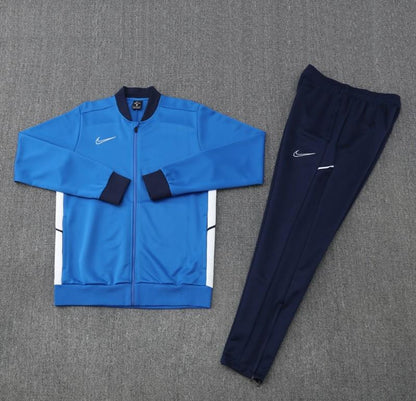 2025 Nike Blue Full Hoodie Zipper Jacket +Long Pants