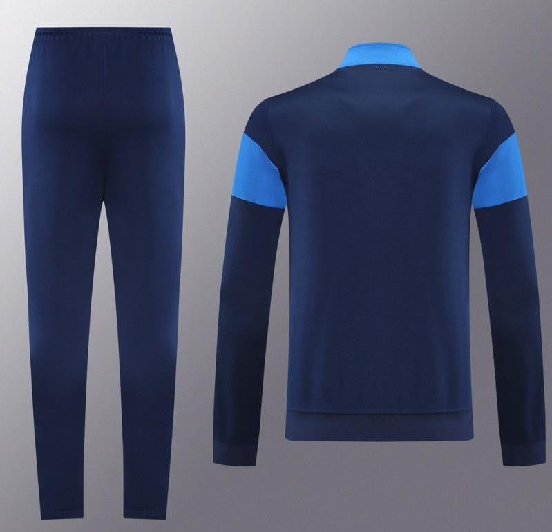 2025 Nike Blue/Navy Full Hoodie Zipper Jacket +Long Pants