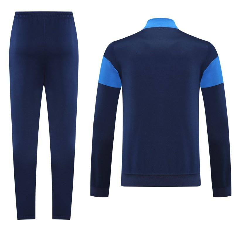 2025 Nike Blue/Navy Full Hoodie Zipper Jacket +Long Pants