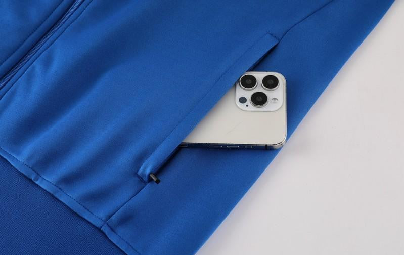 2025 Nike Blue/Black Full Hoodie Zipper Jacket +Long Pants