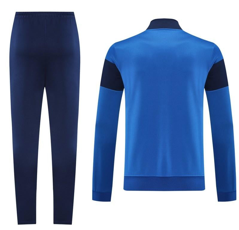 2025 Nike Blue/Black Full Hoodie Zipper Jacket +Long Pants