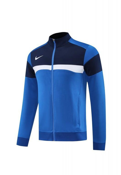 2025 Nike Blue/Black Full Hoodie Zipper Jacket +Long Pants
