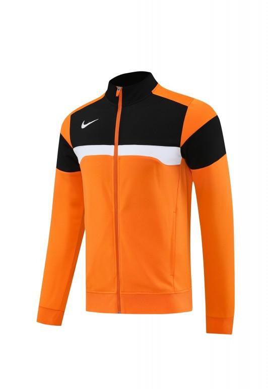 2025 Nike Orange/Black Full Hoodie Zipper Jacket +Long Pants