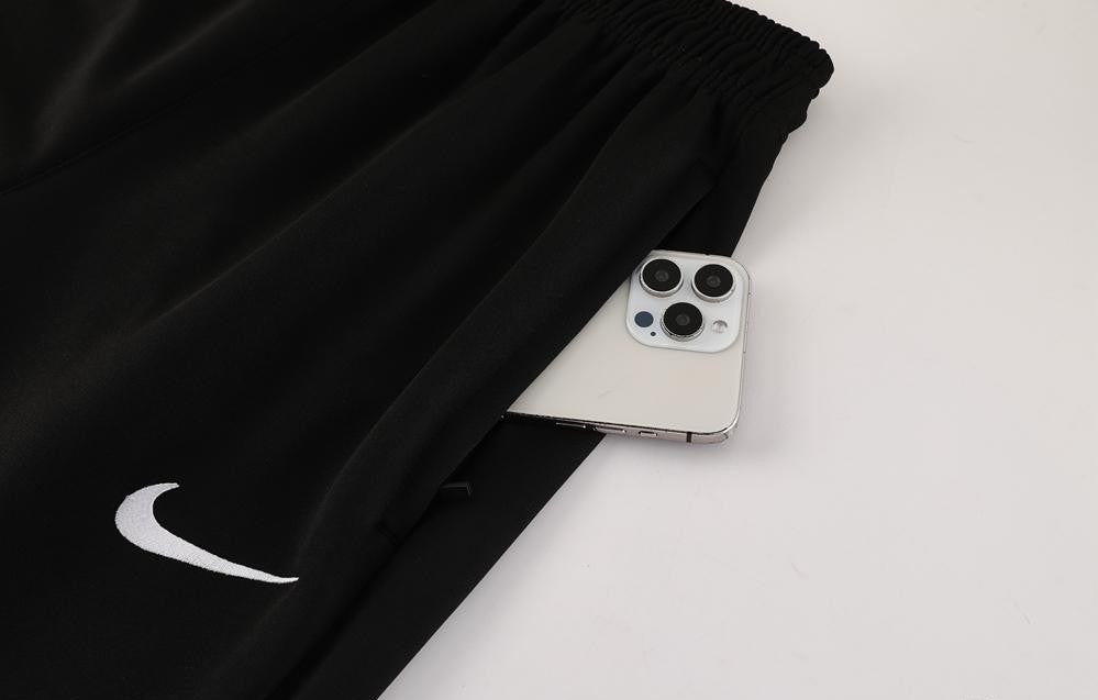 2025 Nike Black/Deep Grey Full Hoodie Zipper Jacket +Long Pants