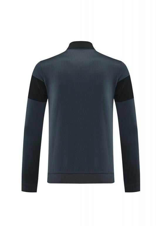 2025 Nike Black/Deep Grey Full Hoodie Zipper Jacket +Long Pants