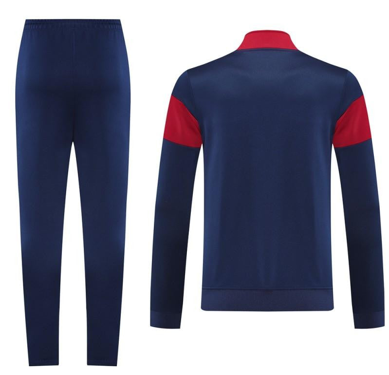 2025 Nike Red/Navy Full Hoodie Zipper Jacket +Long Pants