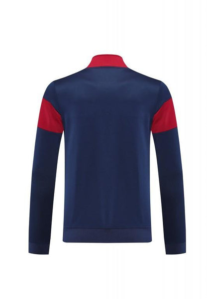2025 Nike Red/Navy Full Hoodie Zipper Jacket +Long Pants