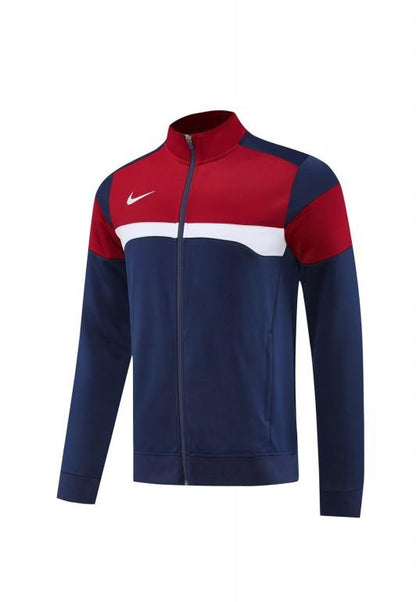 2025 Nike Red/Navy Full Hoodie Zipper Jacket +Long Pants