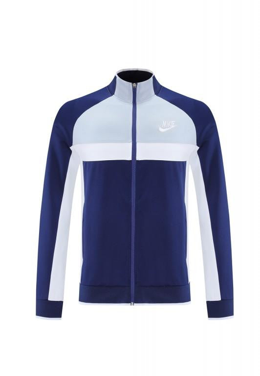 2025 Nike Grey/Navy Full Hoodie Zipper Jacket +Long Pants
