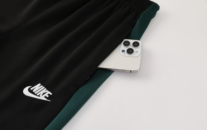 2025 Nike Green/White Full Hoodie Zipper Jacket +Long Pants